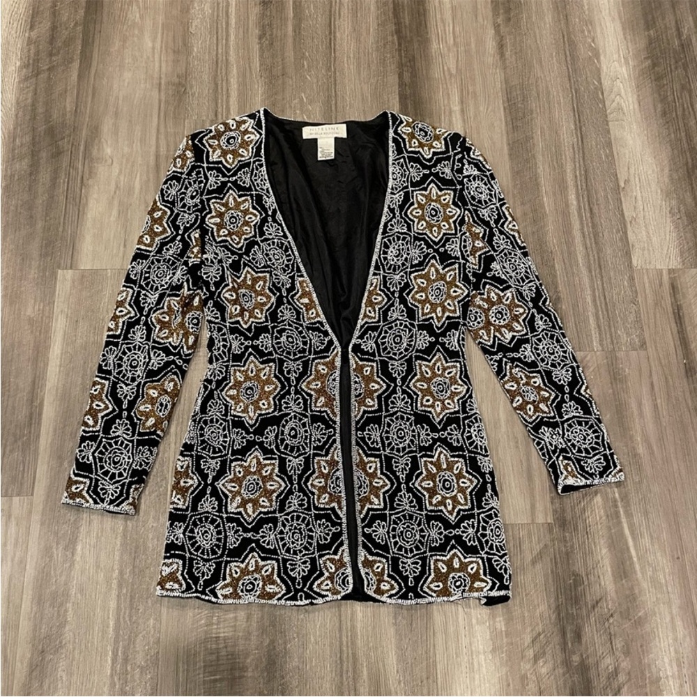 Elegant Black and Gold Women's Jacket